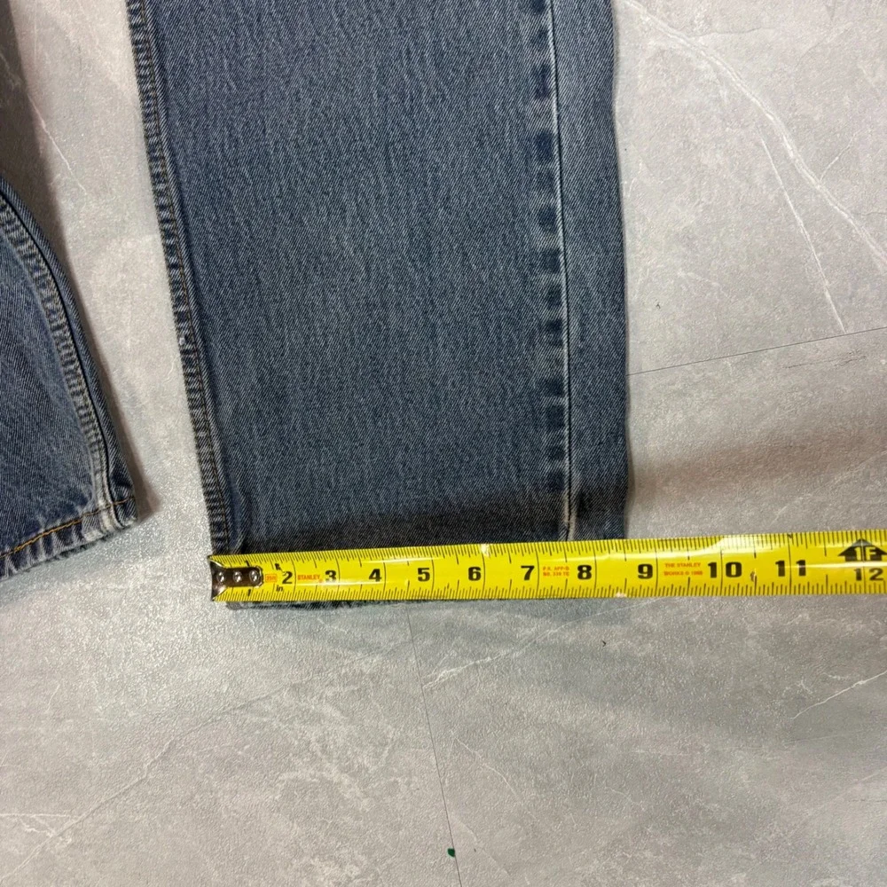 Levis 505 Regular Fit Straight Leg Jeans Mens 36x32 Medium Wash Blue Denim 3461